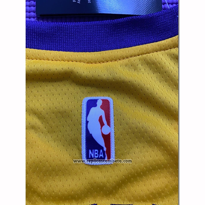 Camiseta Los Angeles Lakers Kobe Bryant #8 24 Amarillo